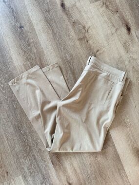 Men's Slim Fit Khaki Golf Pants - Tan